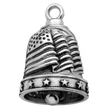 Large U.S.A. Flag Motorcycle Ride Bell® Biker Bell Stainless Steel RB9L
