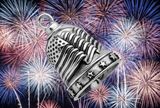 Large U.S.A. Flag Motorcycle Ride Bell® Biker Bell Stainless Steel RB9L