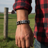 Men's Distressed Bike Chain Bracelet 20mm Stainless Steel<br> SB10