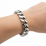 Men's 14mm Curb Link Bracelet Stainless Steel<br> SB11