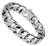 Men's 14mm Curb Link Bracelet Stainless Steel<br> SB11