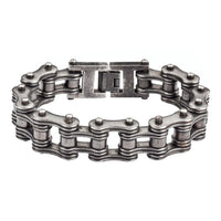 Heavy Metal Jewelry Men's Motorcycle Bike Chain Bracelet Stainless Steel Distressed Antique Finish SB120