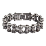 Heavy Metal Jewelry Men's Motorcycle Bike Chain Bracelet Stainless Steel Distressed Antique Finish SB120