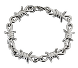 Large Barbed Wire Jewelry Men's Stainless Steel Barbed Wire Link Design Bracelet SB140