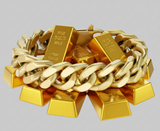 Men’s 12mm Gold Tone Satin Finish Curb Link Bracelet Bold Classic Style SB14