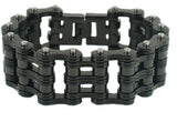 Biker Jewelry Men's Primary Motorcycle Bike Chain Bracelet Black Stainless Steel SB160