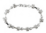 Piston Jewelry Unisex Piston Link Motorcycle Biker Bracelet Stainless Steel SB180