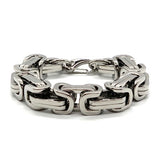 Huge Men's Byzantine Bracelet Stainless Steel SB19