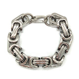 Huge Men's Byzantine Bracelet Stainless Steel SB19