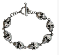 Skull Jewelry Ladies Skull Motorcycle Biker Bracelet Stainless Steel SB208