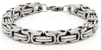 Byzantine Jewelry 6mm Byzantine Design Stainless Steel Bracelet Unisex SB20
