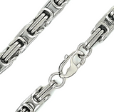 4mm Byzantine Stainless-Steel Men's or Women's Bracelet SB215