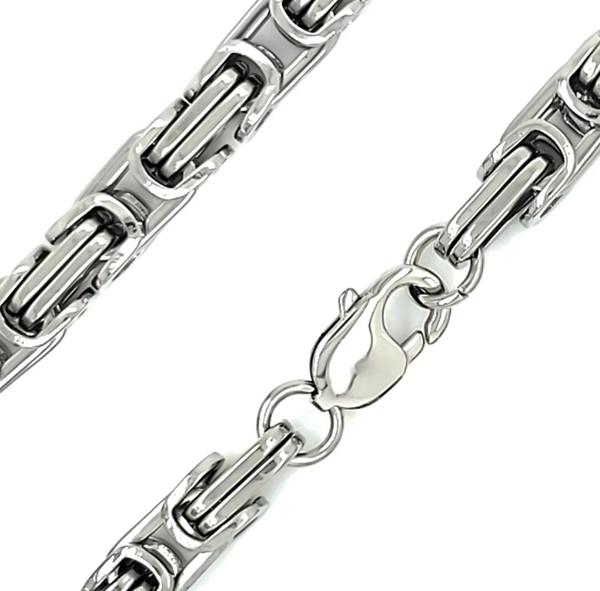 4mm Byzantine Stainless-Steel Men's or Women's Bracelet SB215