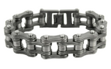 16mm Wide Industrial Gunmetal Stainless Steel Motorcycle Bike Chain Bracelet SB217