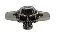 Stainless Steel Big Men's Biker Cuff Skull Bracelet SB223