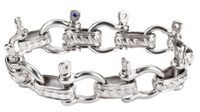Stainless Steel Large Boat Shackle Men's Bracelet SB2