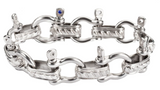 Stainless Steel Large Boat Shackle Men's Bracelet SB2