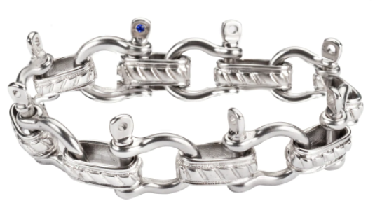 Stainless Steel Large Boat Shackle Men's Bracelet SB2