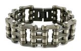 Gunmetal Jewelry Men's Primary Motorcycle Bike Chain Bracelet Gunmetal Stainless Steel SB233