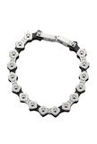 *NEW* 10mm Silver & Black "APEX" Bike Chain Bracelet Unisex Biker Stainless Steel SB243