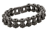 *NEW* 14mm Distressed "Gears" Bike Chain Bracelet Men's Biker Stainless Steel SB244