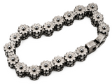 *NEW* 14mm Distressed "Gears" Bike Chain Bracelet Men's Biker Stainless Steel SB244