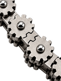 *NEW* 14mm Distressed "Gears" Bike Chain Bracelet Men's Biker Stainless Steel SB244