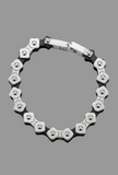*NEW* 16mm Silver & Black "APEX" Bike Chain Bracelet Men's Biker Stainless Steel SB245