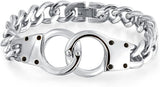 Men's Large Handcuff Bracelet Stainless Steel Biker Jewelry<br> SB24
