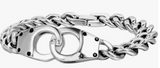 Men's Large Handcuff Bracelet Stainless Steel Biker Jewelry<br> SB24