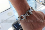 Large Boat Shackle Bracelet 20mm Men’s Stainless Steel SB2