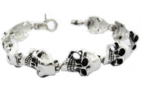 Skull Jewelry Stainless Steel Men's Biker Skull Bracelet SB30