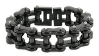Men's Biker Jewelry Black Thick & Wide Motorcycle Bike Chain Bracelet Stainless Steel SB32