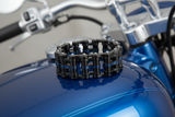 25mm Primary Bike Chain Bracelet Black/Blue Line Stainless Steel SB3