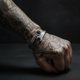 Men's Wrench Bracelet Cuff Style Biker Mechanic's Bracelet Stainless Steel<br>SB47