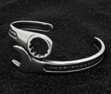 Men's Wrench Bracelet Cuff Style Biker Mechanic's Bracelet Stainless Steel<br>SB47