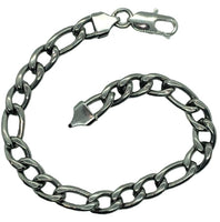 8mm Stainless Steel Figaro Bracelet SB49