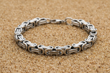 7mm Byzantine Bracelet Unisex Stainless Steel SB4