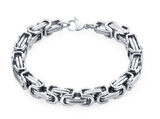 7mm Byzantine Bracelet Unisex Stainless Steel SB4