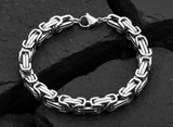 7mm Byzantine Bracelet Unisex Stainless Steel SB4