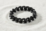 12mm Black Cuban Link Bracelet Men's Designer Stainless Steel<br> SB7