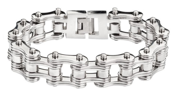 Men's Motorcycle Bike Chain Bracelet Stainless Steel SB90