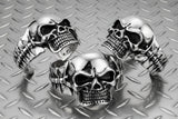Back Bone Skull Cuff Bracelet Men's Stainless Steel<br> SB9