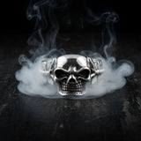 Back Bone Skull Cuff Bracelet Men's Stainless Steel<br> SB9