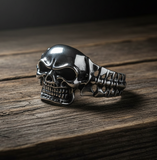 Back Bone Skull Cuff Bracelet Men's Stainless Steel<br> SB9