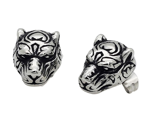 Men or Women Tiger Stainless Steel Post Earrings SE20