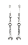 Heavy Metal Jewelry Ladies Wrench French Wire Earrings Stainless Steel SE30