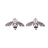 Biker Jewelry Stainless Steel Bumble Bee Bling Earrings SE38