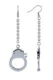 Long Chain Handcuff Dangle Earrings Unisex Stainless Steel SE6