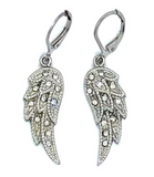 Lever Back Stainless-Steel Angel Wing Ladies Earrings SE76